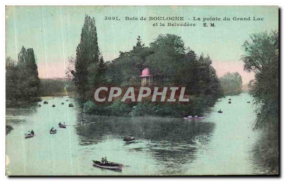 CPA Bois De Bolongne La Pointe du Grand Lac Et Le Belvedere