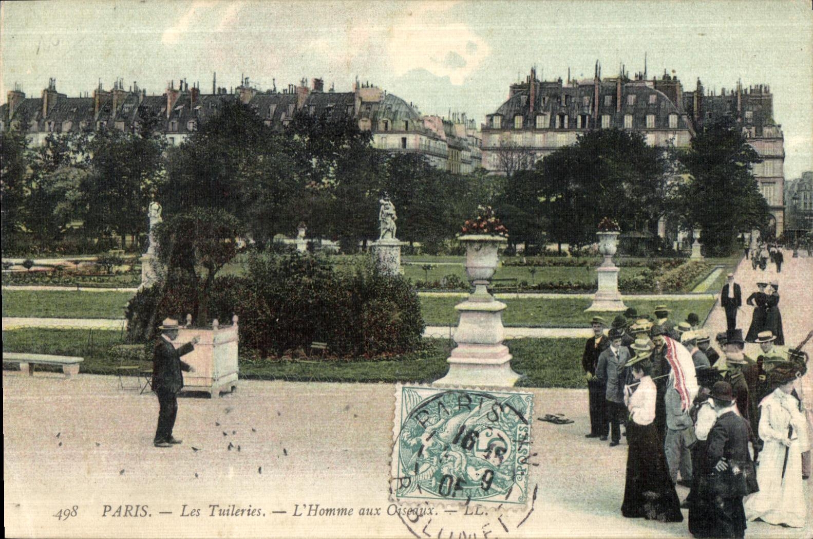 PARIS — Les Tuileries — L'Homme aux Oiseaux — LL. n°498