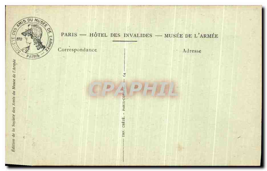 CPA Musee de l Armee Salle de La Grande Guerre Drapeaux allemands pris sur l ennemi Militaria — Rückseite