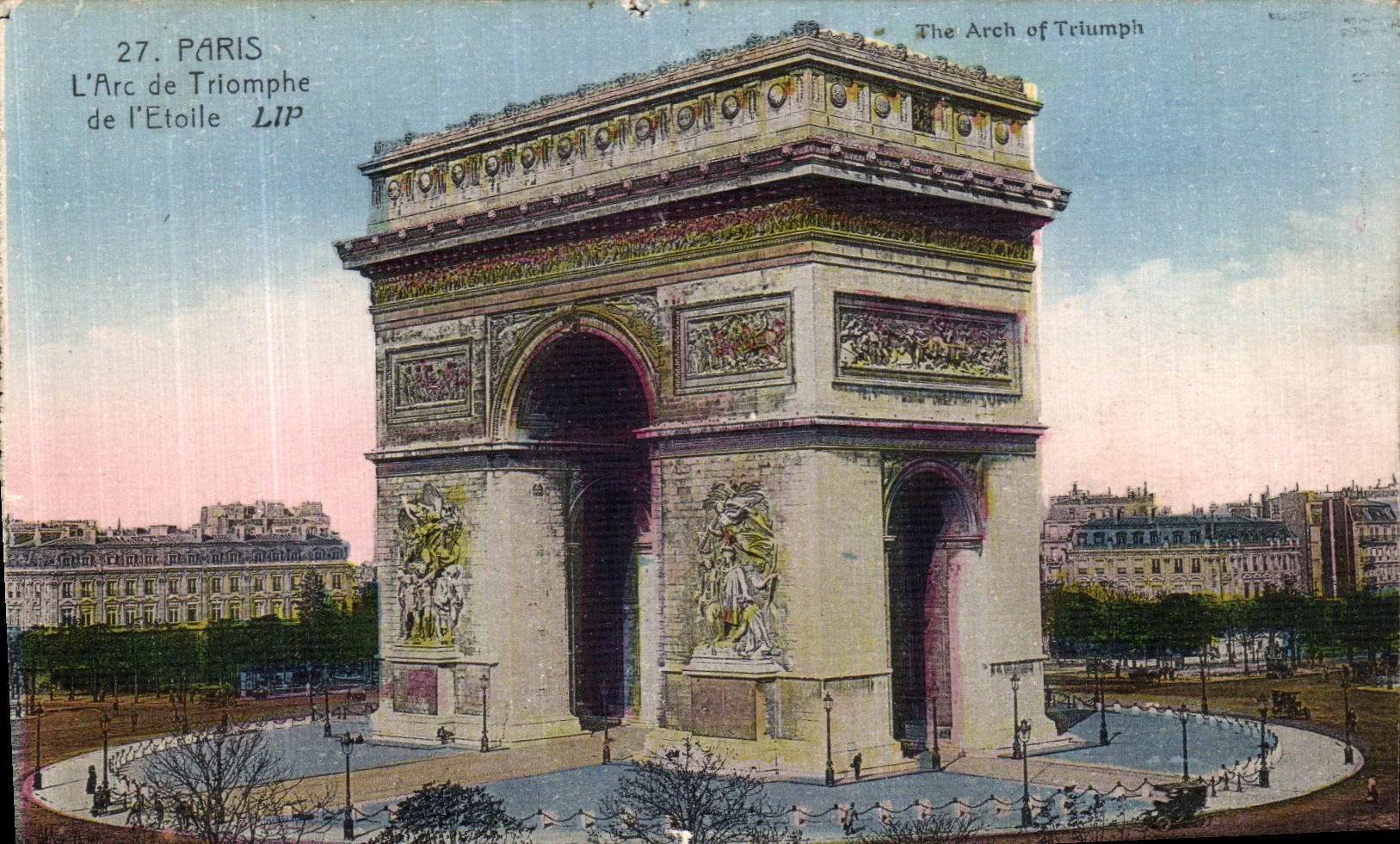CPA Paris L Arc de Triomphe de L Etoile
