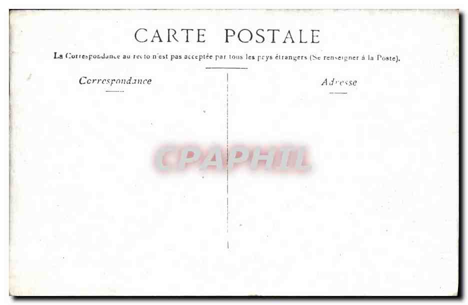 CPA Paris Banque De France — Verso