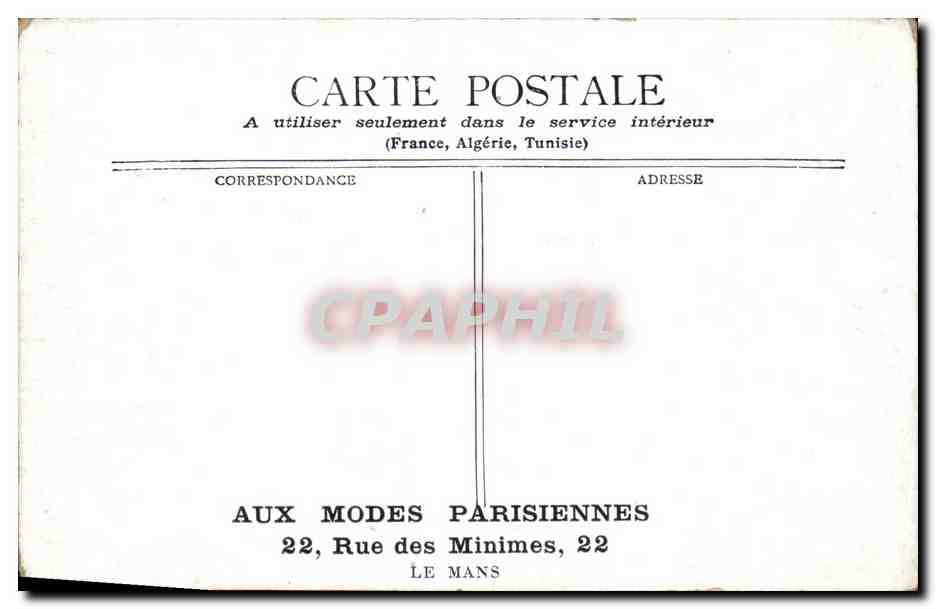 CPA Paris Fontaine Carpeaux Dans Le Parc Du Luxembourg — Verso