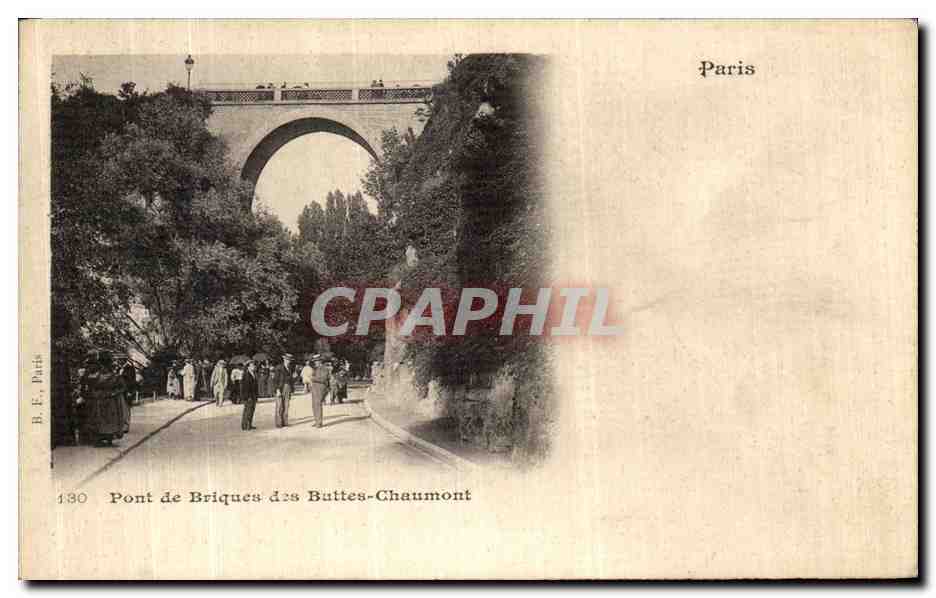 CPA Paris Pont de Briques des Buttes Chaumont