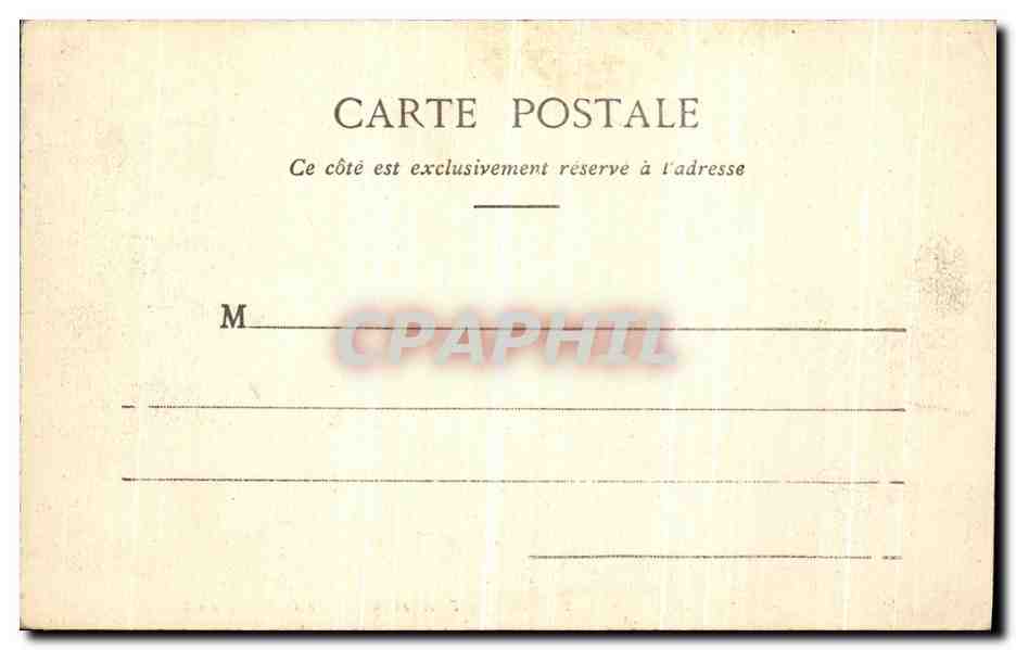 CPA Paris Le Jardin des Tuileries et la rue de Rivoli Louvre — Verso