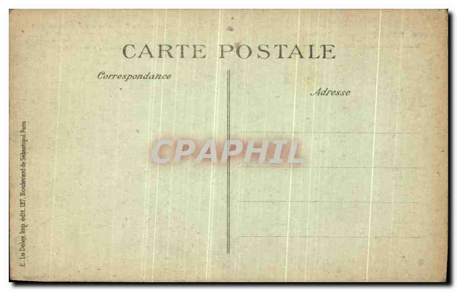 CPA Paris Porte St Denis Vue Prise des Boulevards — Verso