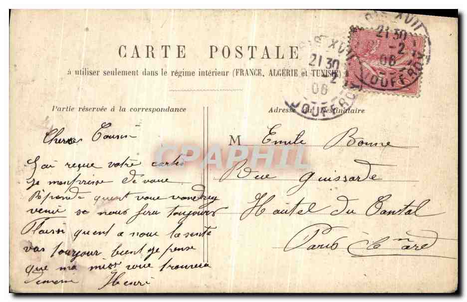 CPA Paris La Nouvelle Sorbonne — Rückseite