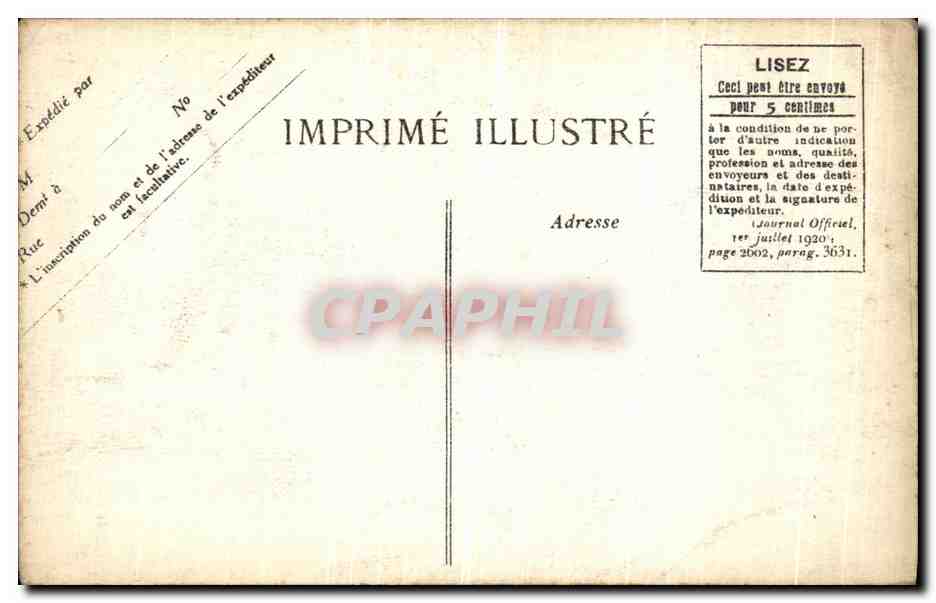 CPA Anniversaire De L Armistice Glorification du Soldat Inconnu Transfert du Pantheon du coeur de Gambetta — Rückseite