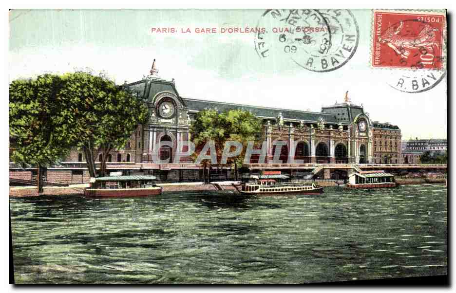 CPA Paris La Gare D Orleans Quai d Orsay