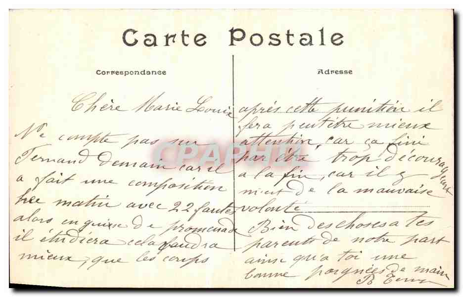 CPA Paris La place de la Republique et La Caserne du Prince  — Rückseite