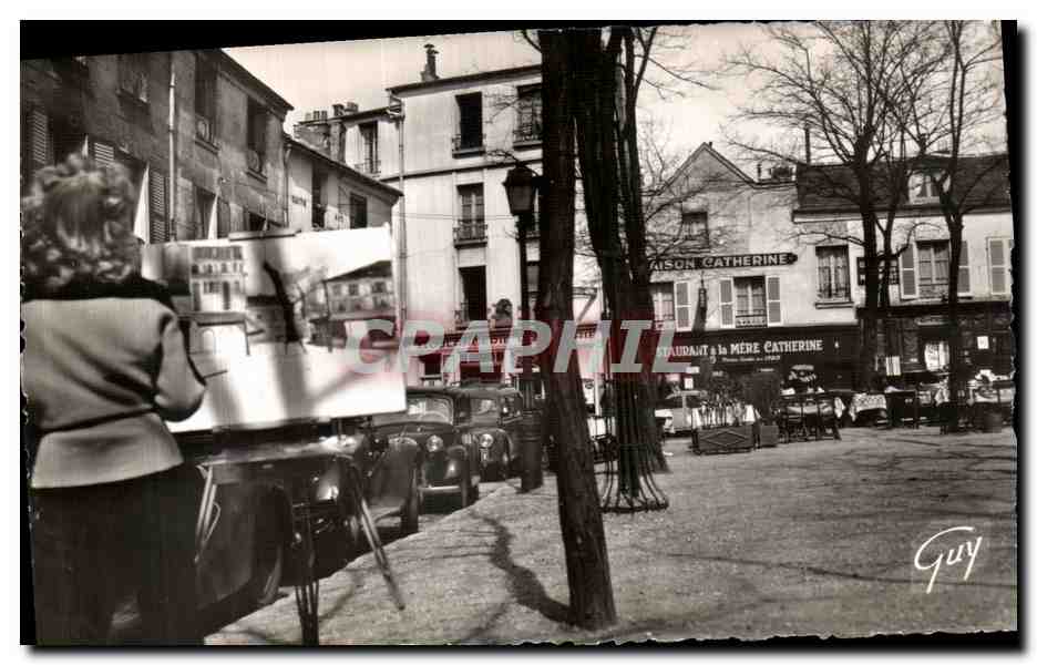 CPSM Paris Et Ses Merveilles Le centre de Montmartre La place du Tertre
