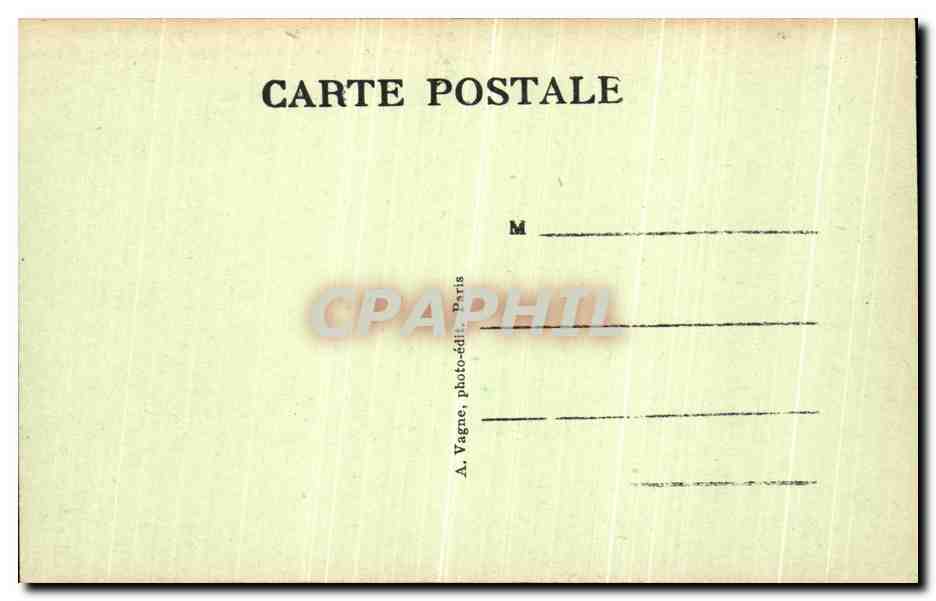 CPA A bord du Dirigable Militaire Eclaireur Conde Panorama Vers le Quartier de L Arc de Triomphe  — Rückseite