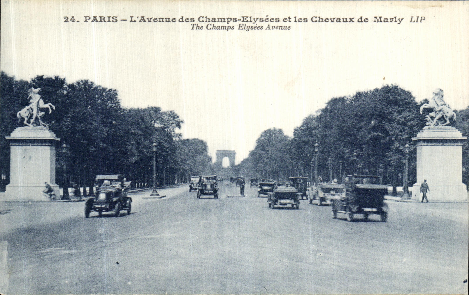 Paris — Die Avenue des Champs-Élysées und die Pferde von Marly — LIP