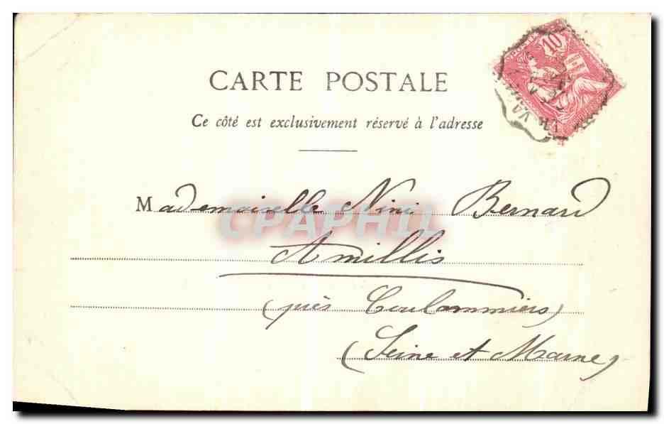 CPA Paris Avenue du Bois de Boulogne  — Rückseite