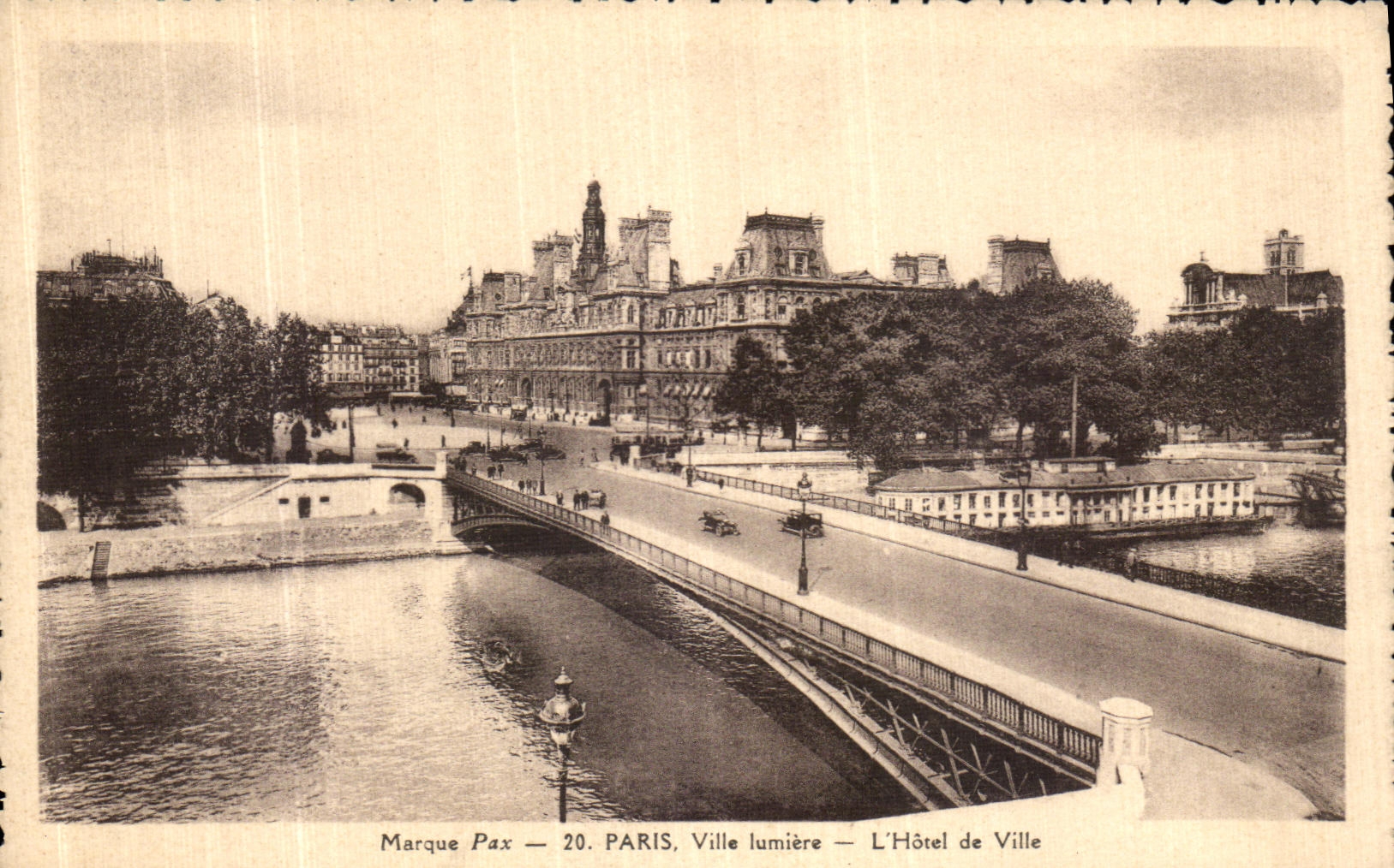 CPA Paris Ville Iumiere L Hotel de Ville