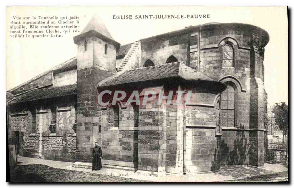 CPA Paris Eglise Saint Julien Le Pauvre