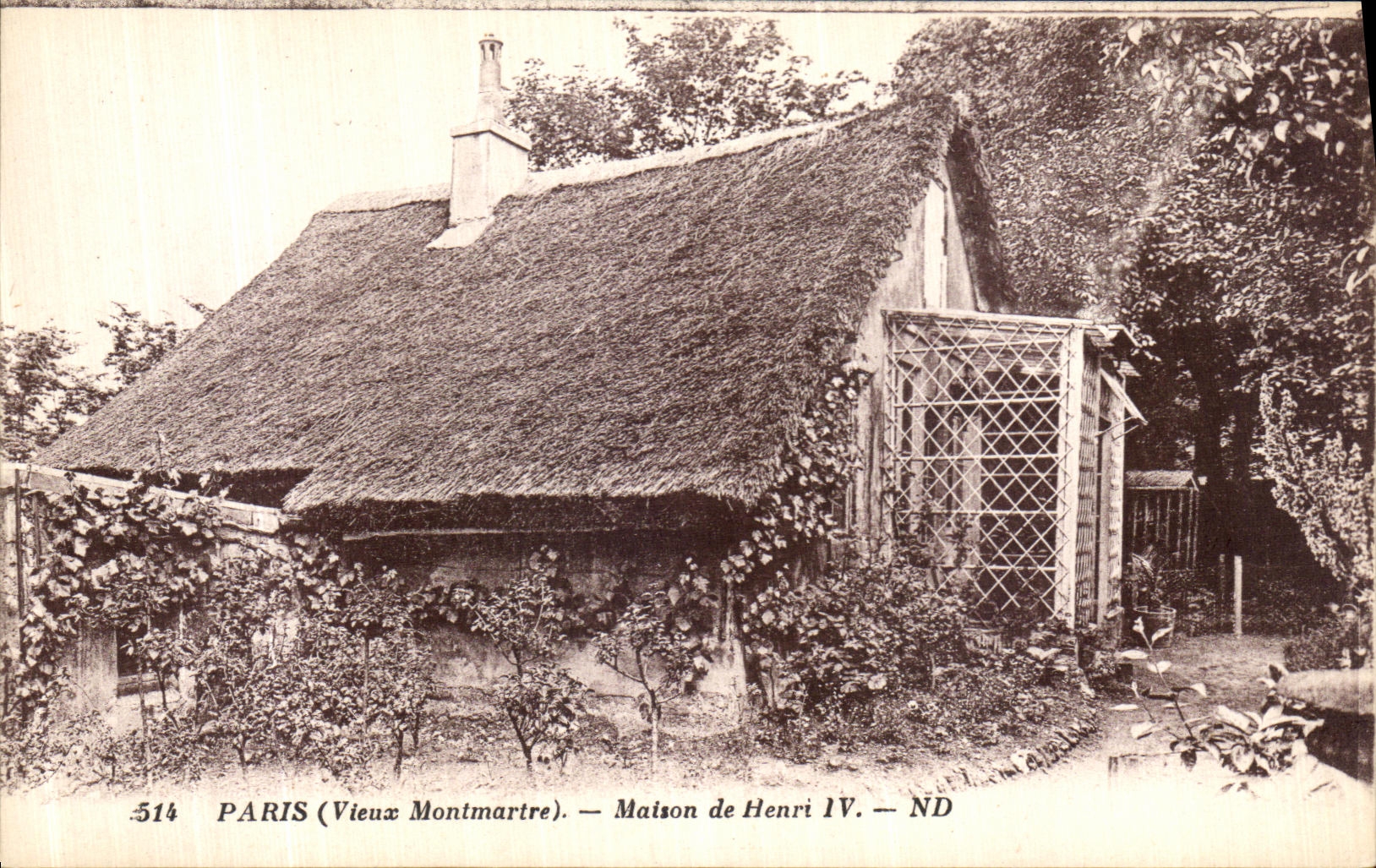 CPA Paris La Maison de Henri IV Vieux Montmartre