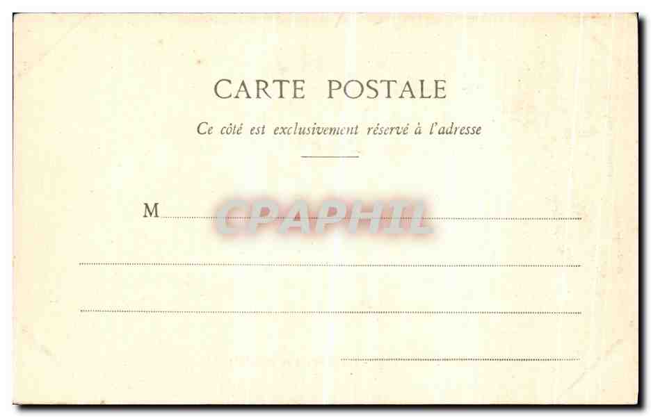 CPA Paris Chambre des Deputes — Rückseite