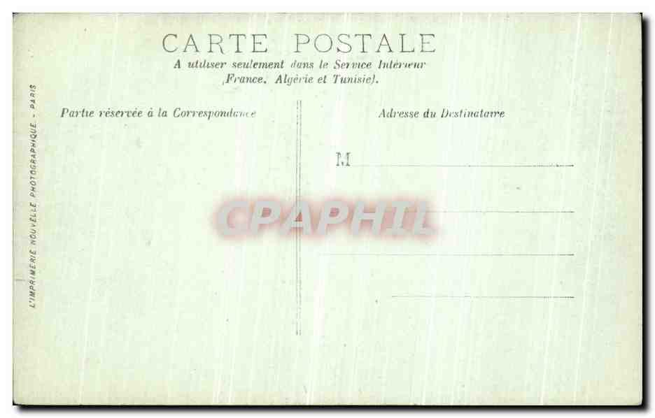 CPA Paris Le Senat La Salle du Trone — Rückseite