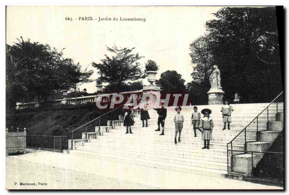 CPA Paris Jardin du Luxembourg Enfants