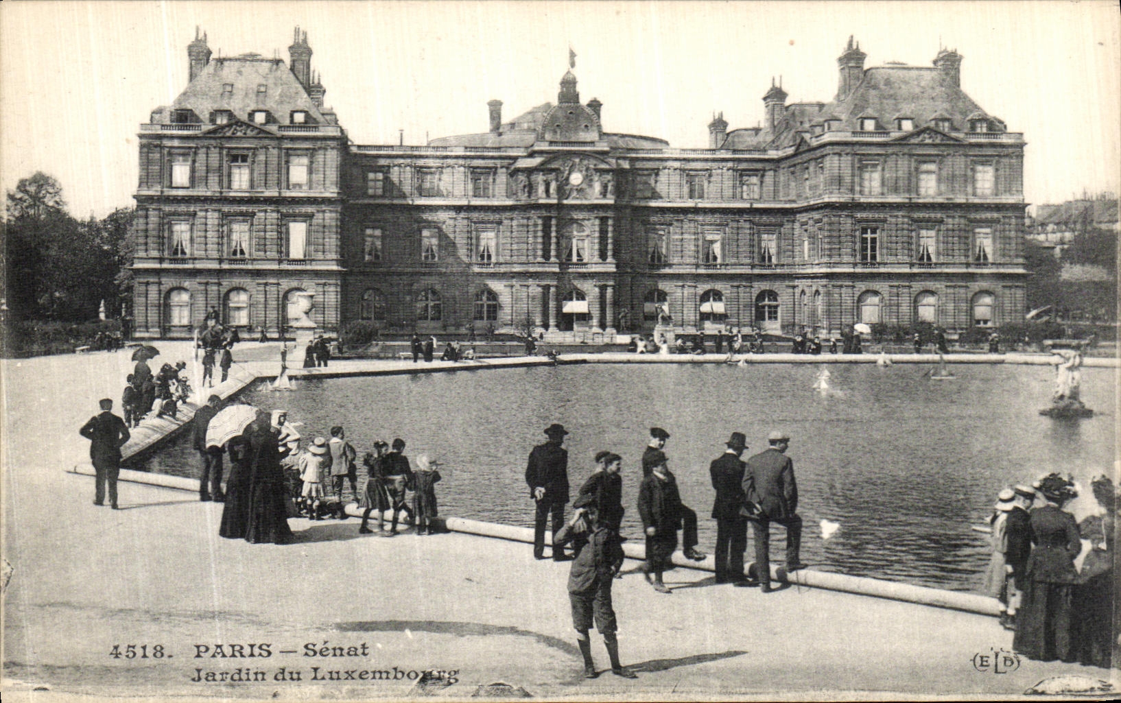 CPA Paris Senat Jardin du Luxembourg