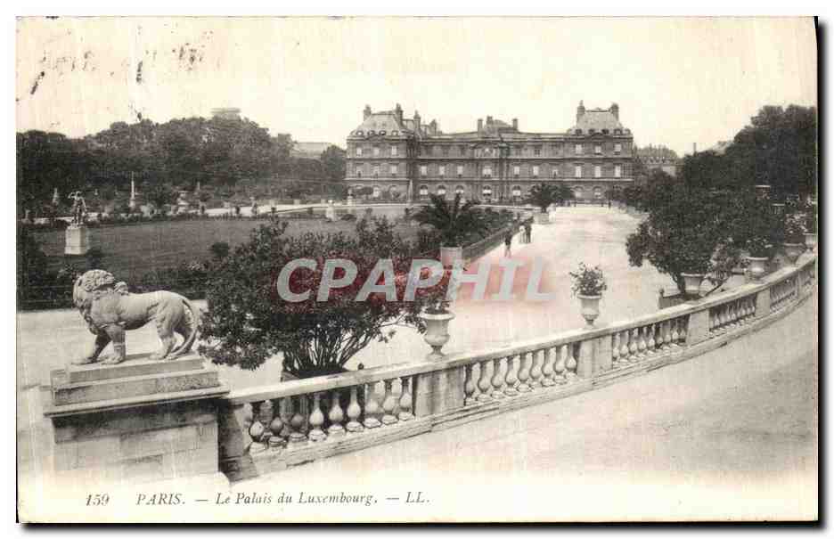 CPA Paris Le Palais du Luxembourg Lion
