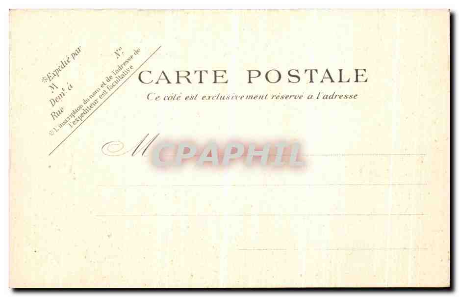 CPA Paris Jardin du Luxembourg Entree rue de Vaugirard — Verso