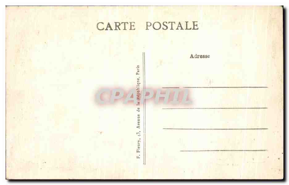 CPA Paris La Rue Sergent Bauchat — Rückseite