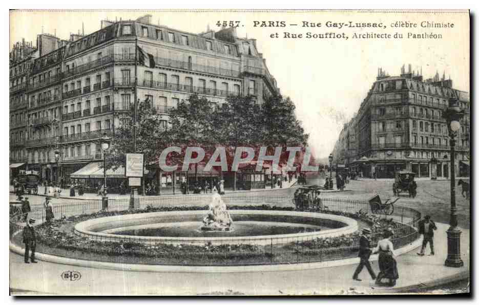 CPA Paris Rue Gay Lussac et Rue Soufflot