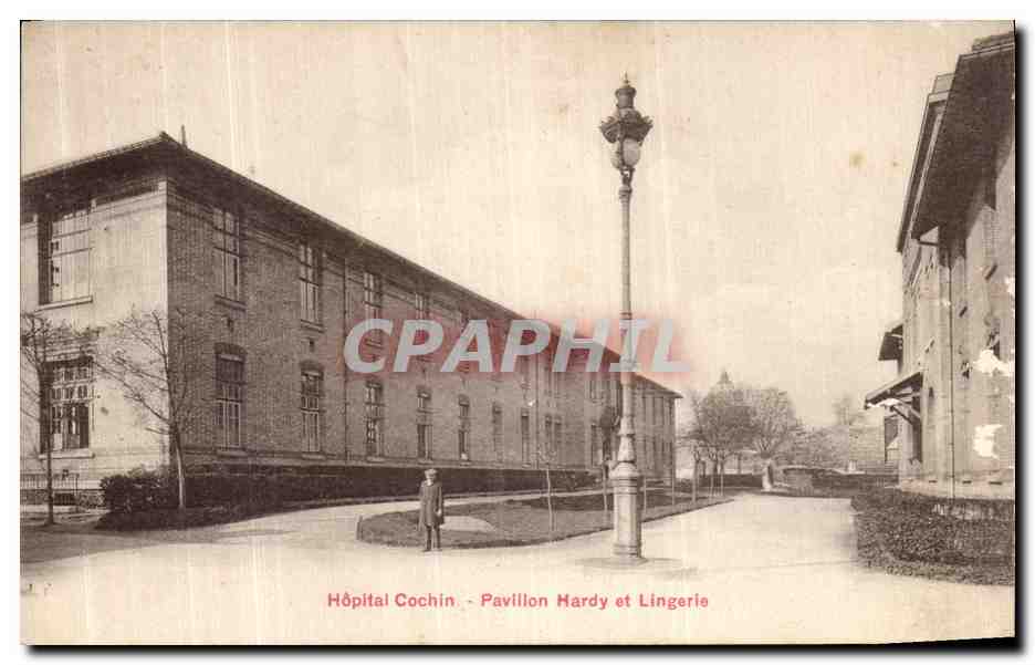 CPA Paris Hopital Cochin Pavillon Hardy et lingerie