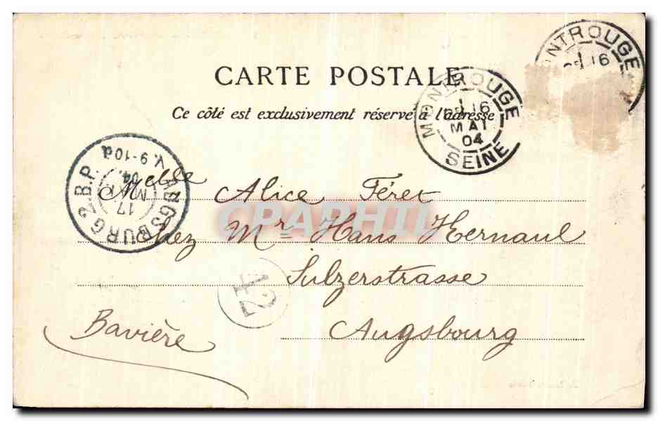 CPA Paris Notre Dame — Rückseite