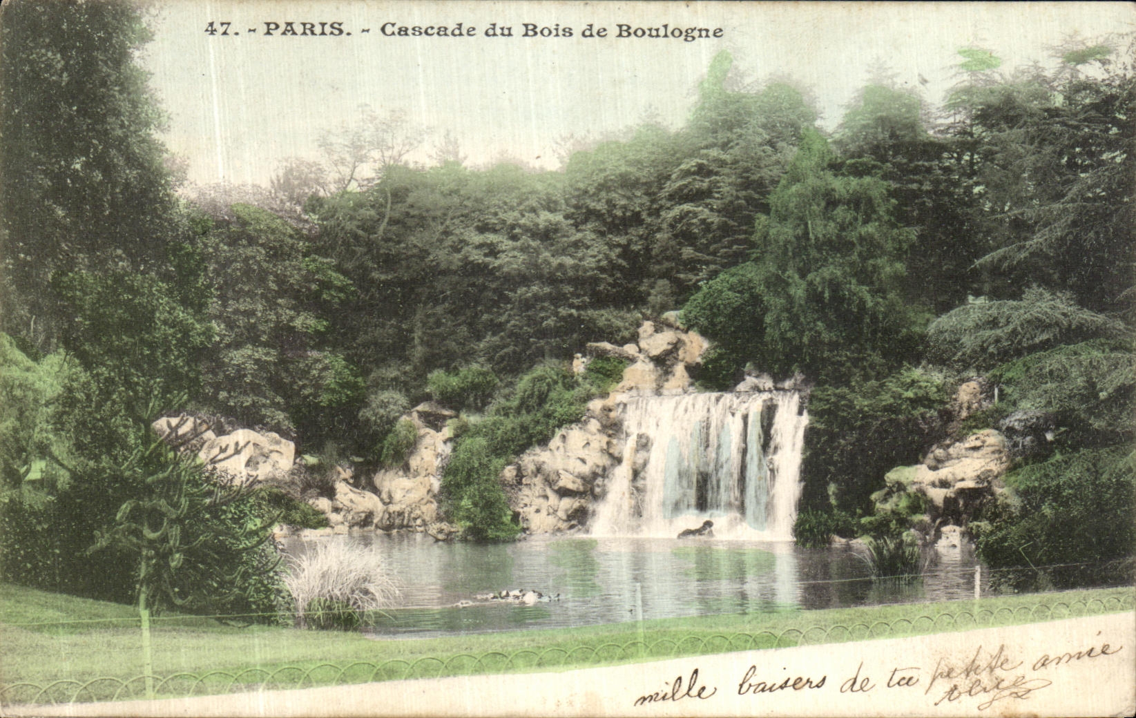 CPA Paris Cascade du Bois de Boulogne