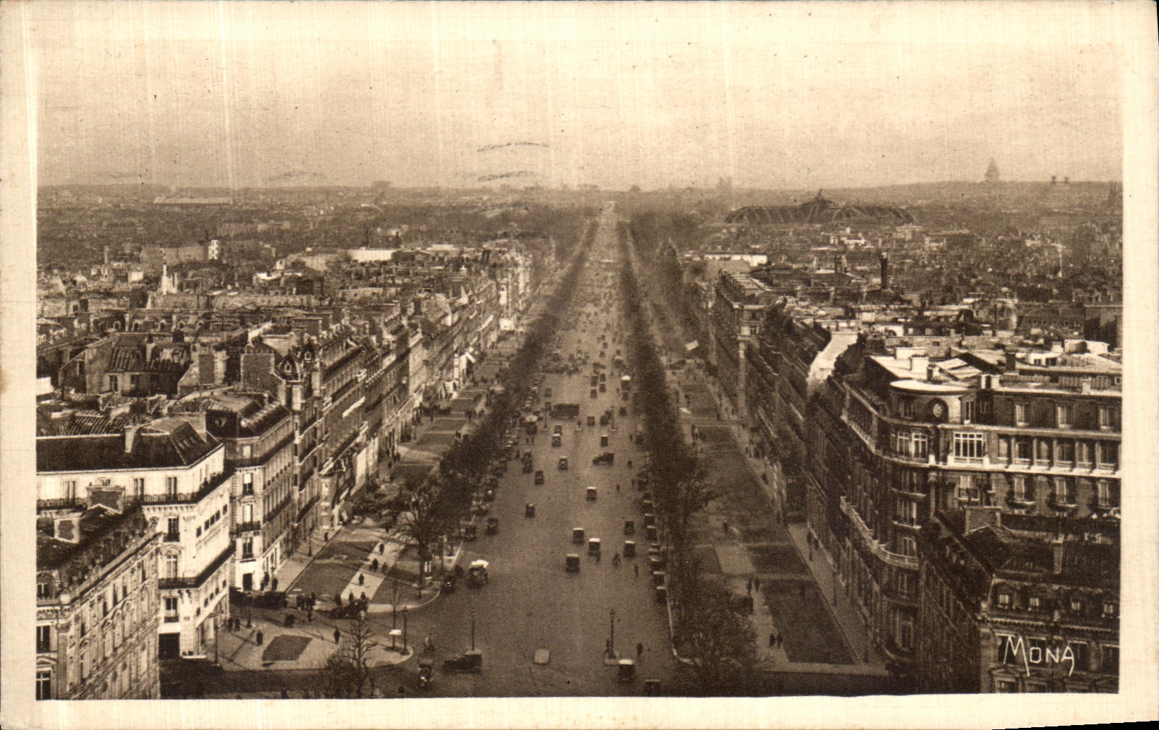 CPA Paris Avenue des Champs Elysees