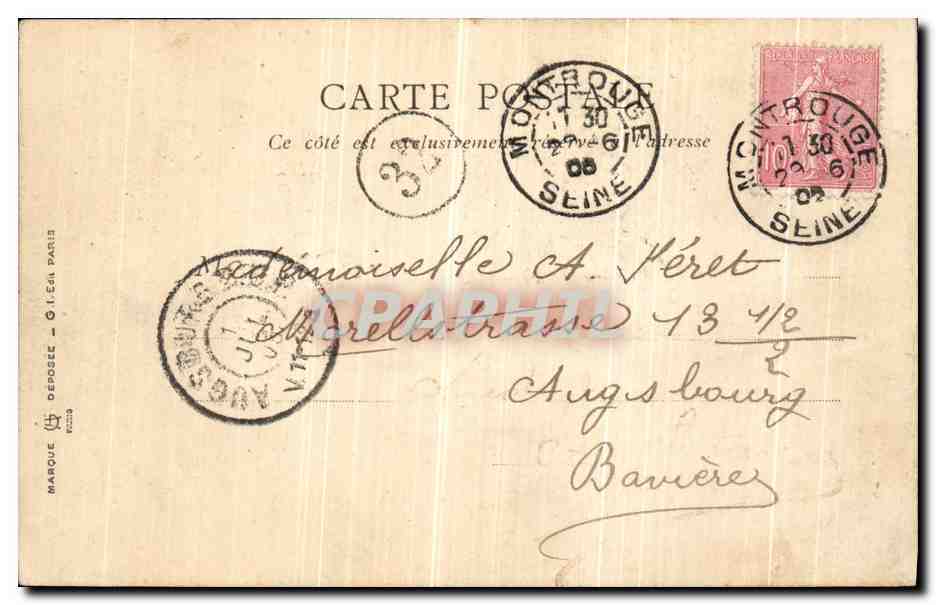 CPA Paris Buttes Chaumont Le lac — Verso