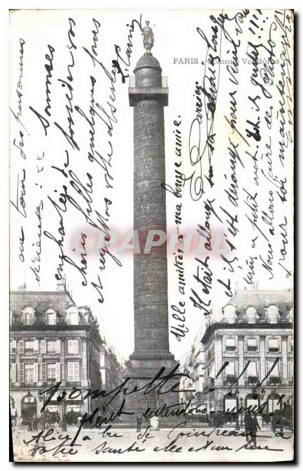 CPA Paris Colonne Vendome