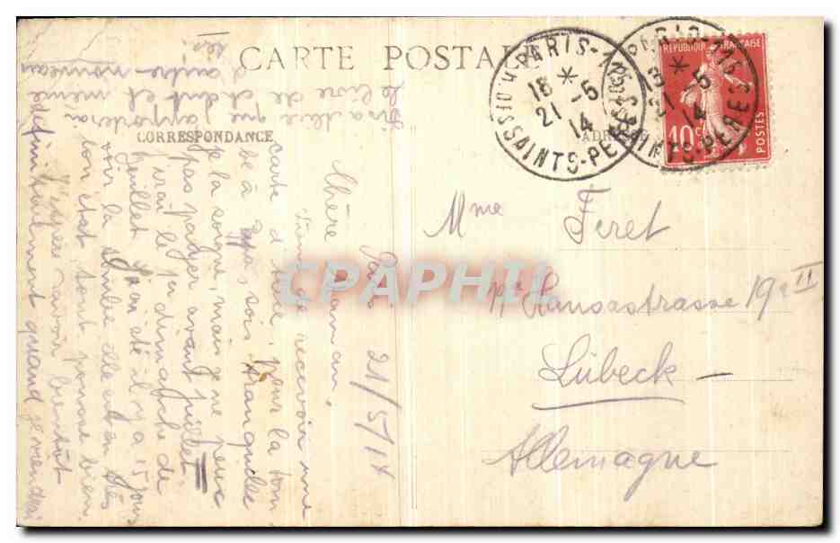 CPA Paris Buttes Chaumont Le Kiosque et le Lac  — Verso