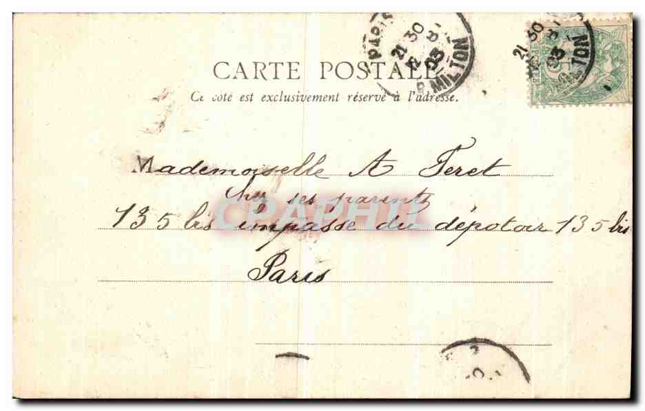 CPA Paris Eglise Saint Vincent de Paul  — Rückseite