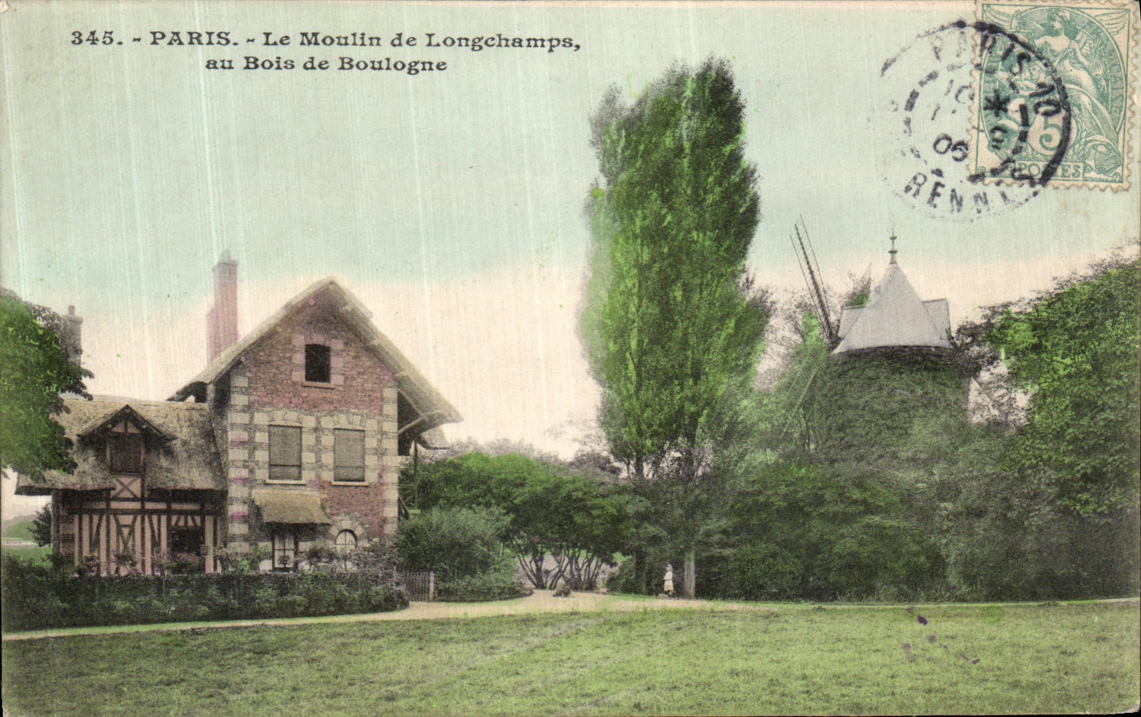 Paris - Le Moulin de Longchamps, au Bois de Boulogne — éditeur anonyme, n° 345