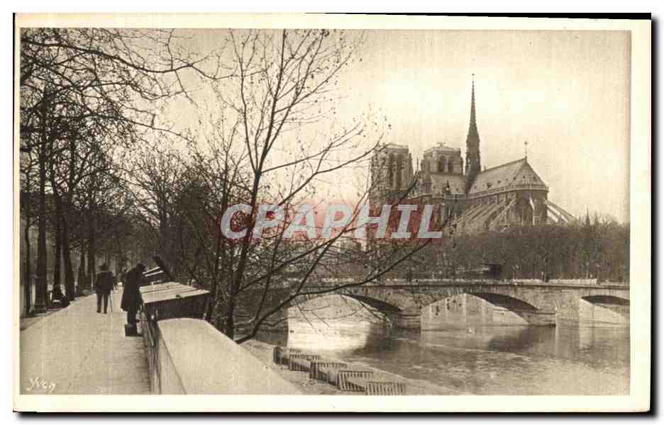 CPA Paris Notre Dame Vue du Quai de la Tournelle
