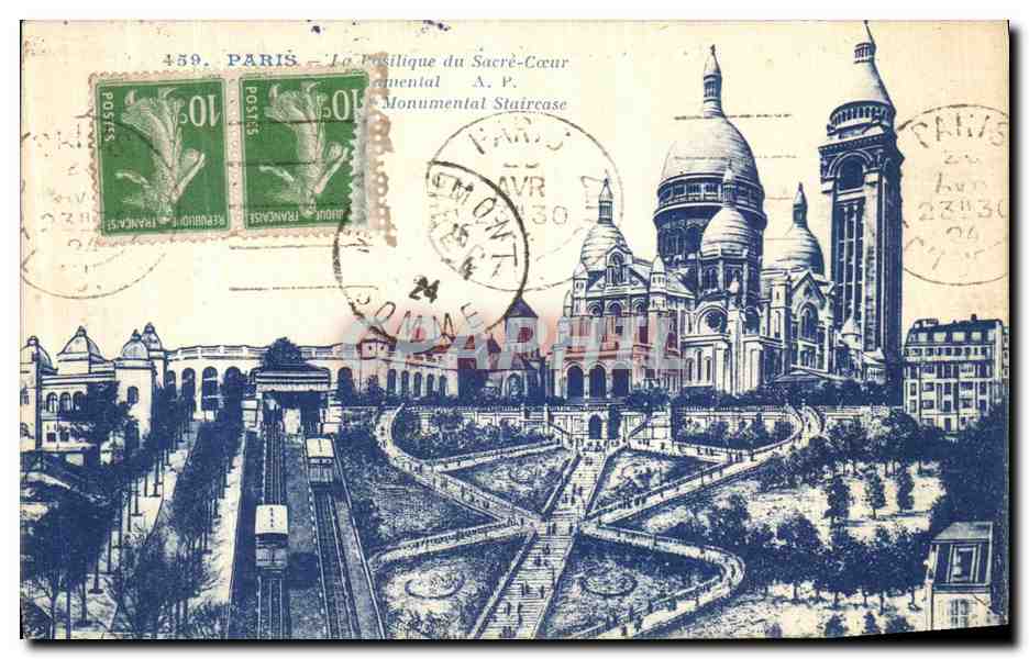 CPA Paris Sacre Coeur Montmartre