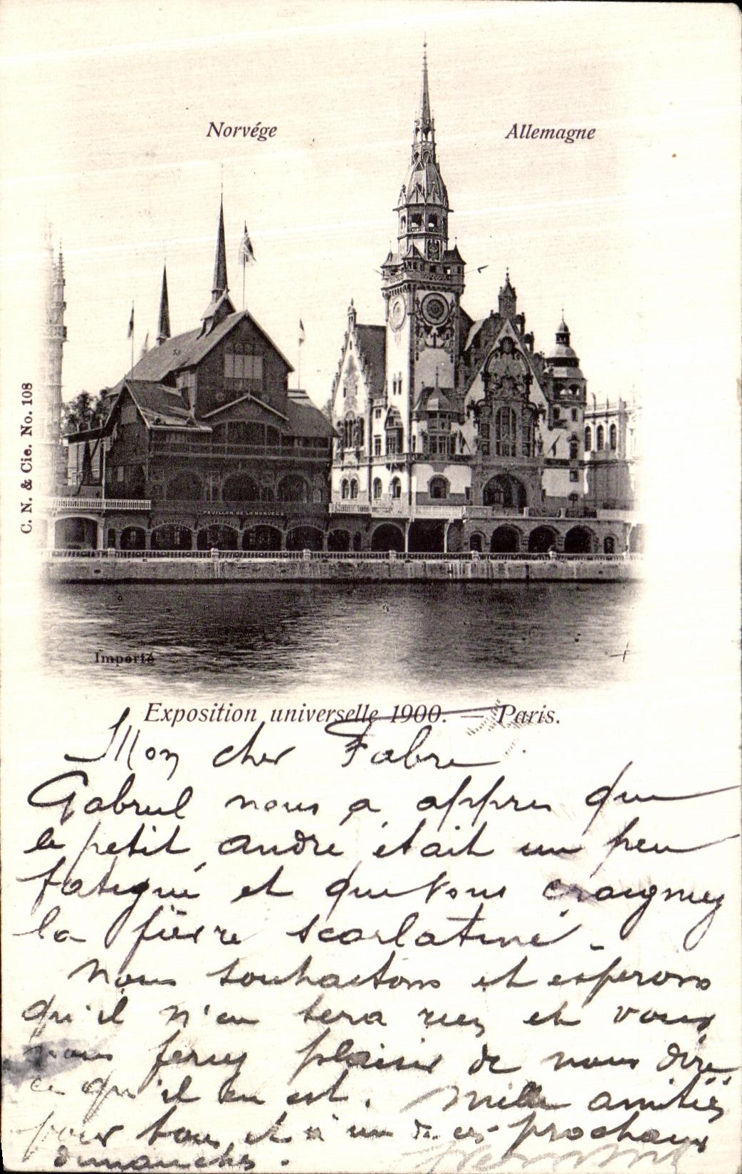 CPA Paris Exposition Universelle 1900 Norvege Allemagne 