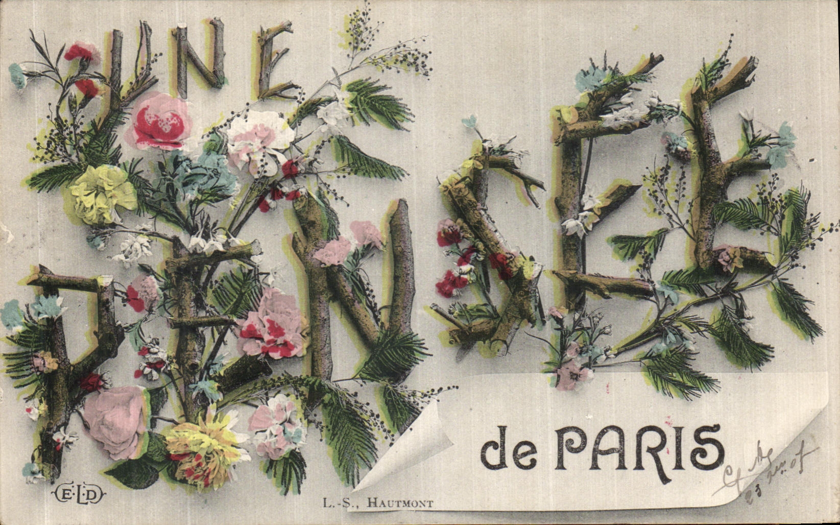 CPA Paris Pensee Fleurs 
