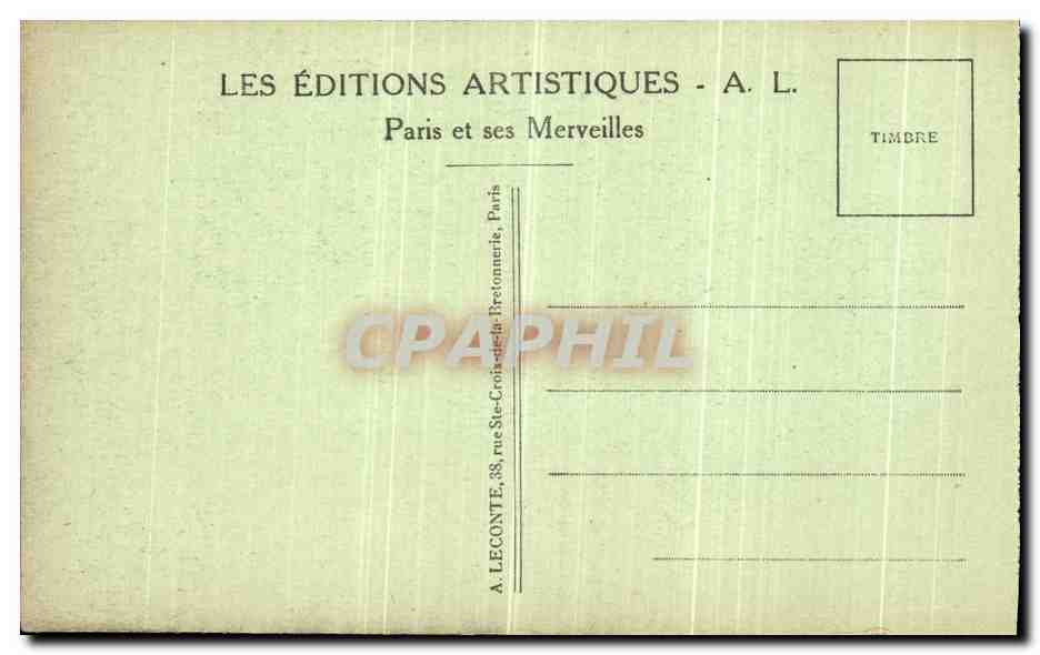 CPA Paris Notre Dame Chimere Daible — Verso