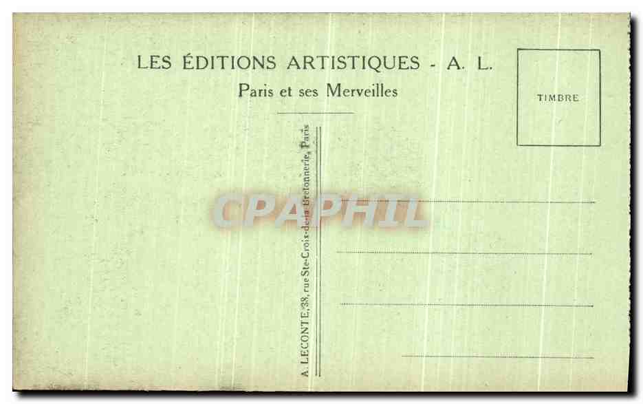 CPA Paris Notre Dame Chimere  — Verso