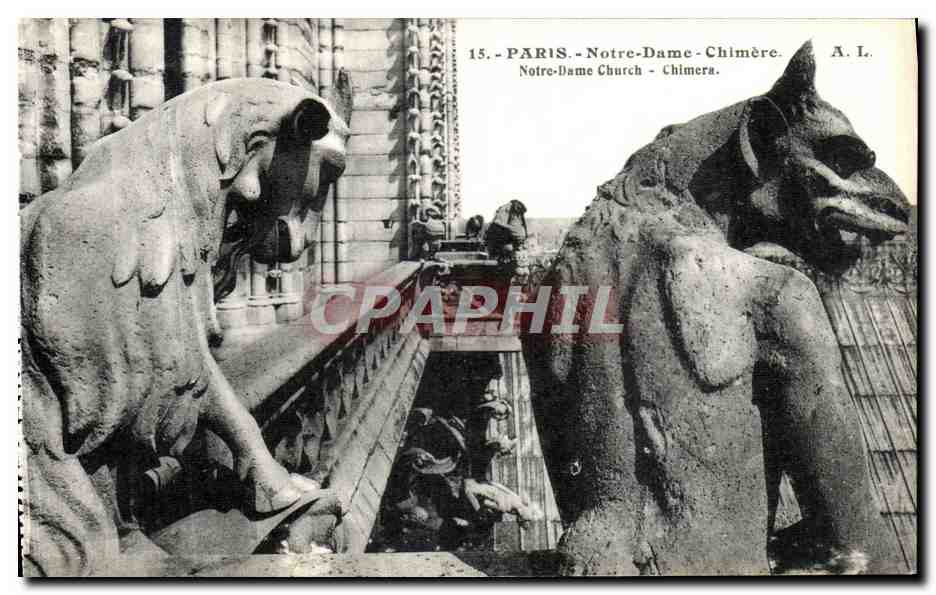 CPA Paris Notre Dame Chimere 