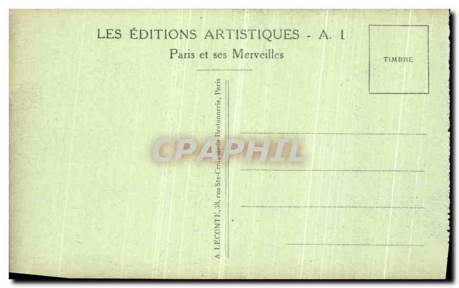 CPA Paris Notre Dame Chimere  — Verso