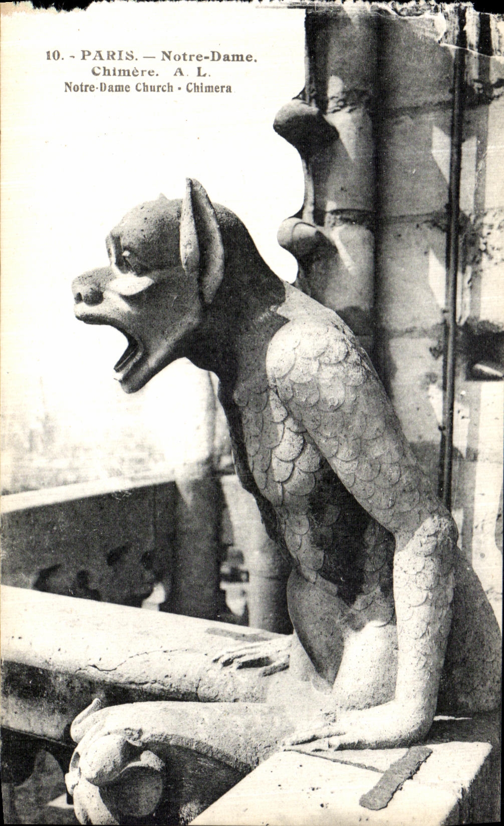 CPA Paris Notre Dame Chimere Notre Dame Chimere