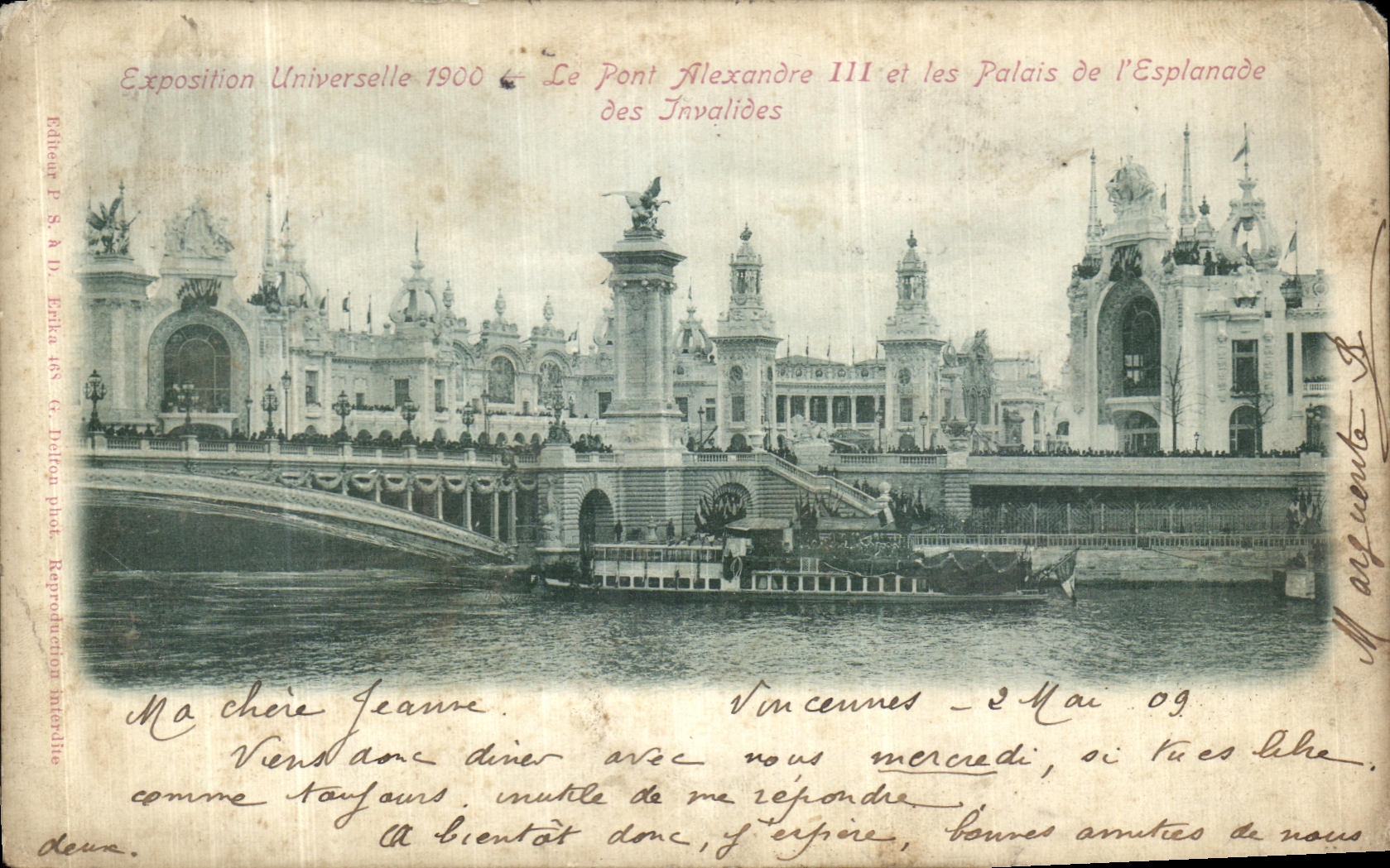 CPA Exposition Universelle 1900 Le Pont Alexandre III et les Palais de L Esplande Des Invalides