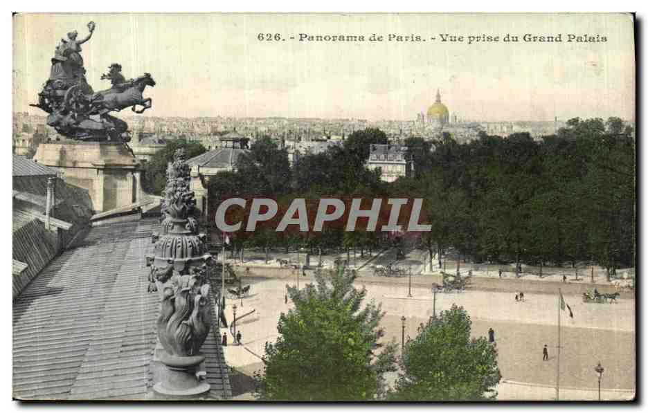 CPA Panorama de Paris Vue Prise du Grand Palais