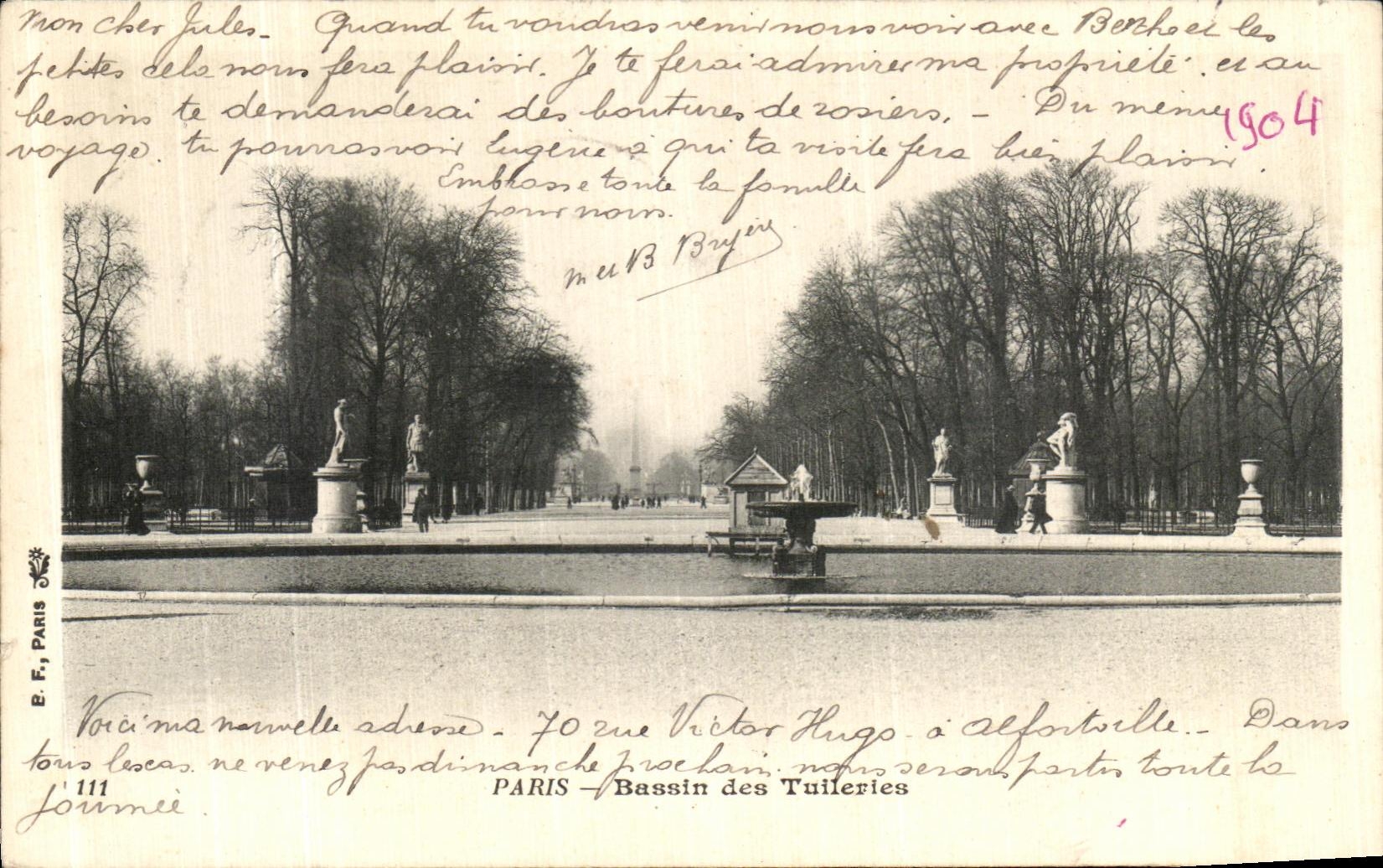 CPA Paris Bassin des Tuileries 