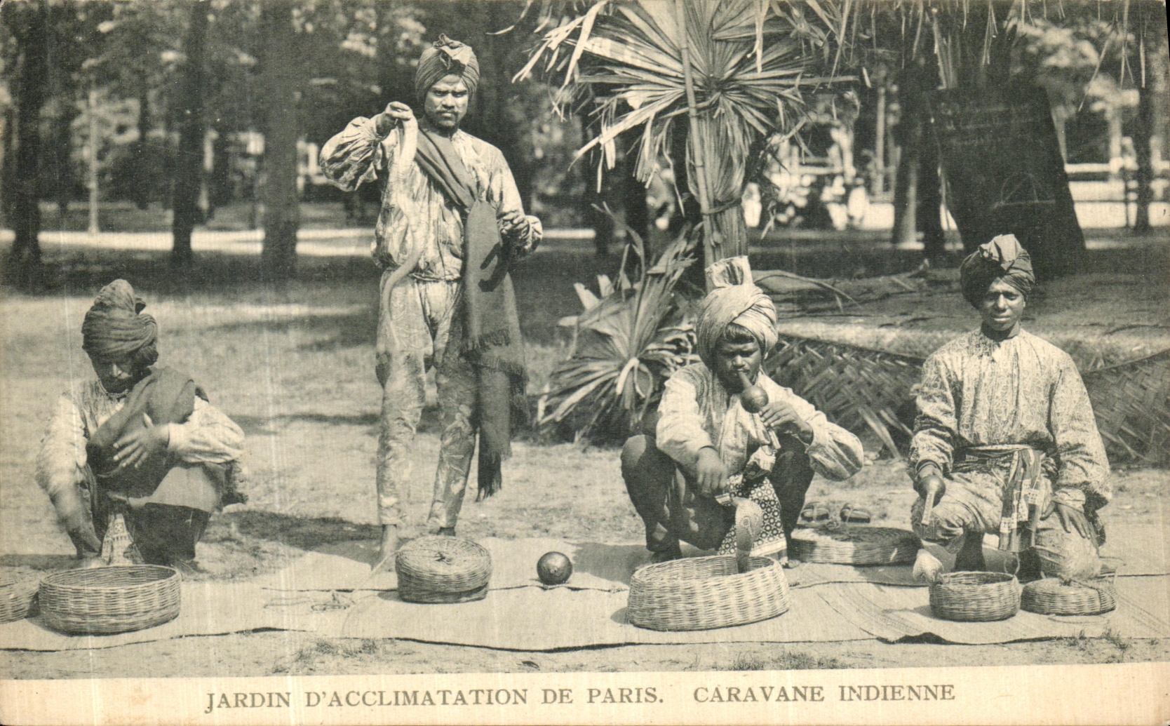 CPA Jardin D Acclimatation De Paris Caravane Indienne